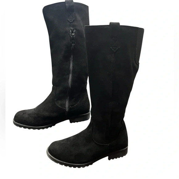 Little Girls Knee High black Boots - Picture 2 of 7